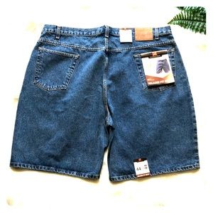 oversized denim shorts